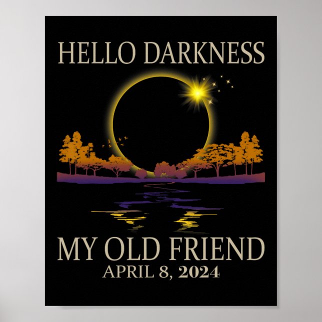 2024 Solar Eclipse 2024 040824 Eclipse  Poster (Front)