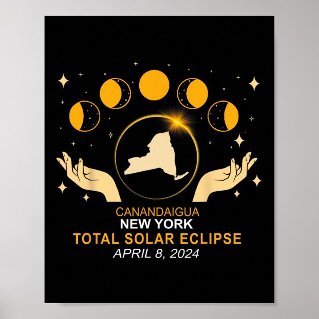 2024 Solar Eclipse 2024 040824 Eclipse  Poster (Front)