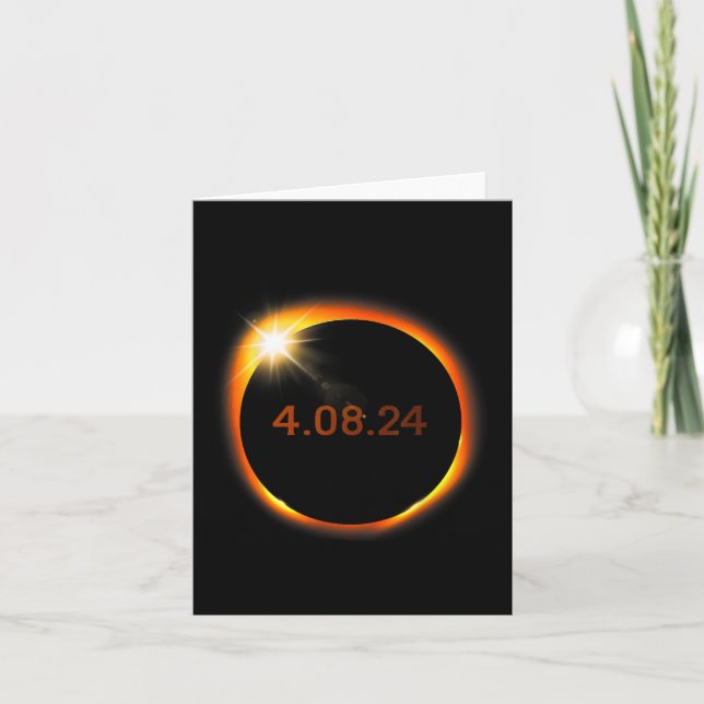 2024 Solar Eclipse American Totality Spring 4.08.2 Card (Front)