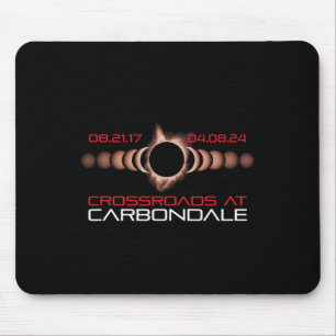2024 Solar Eclipse Carbondale Illinois Mouse Pad