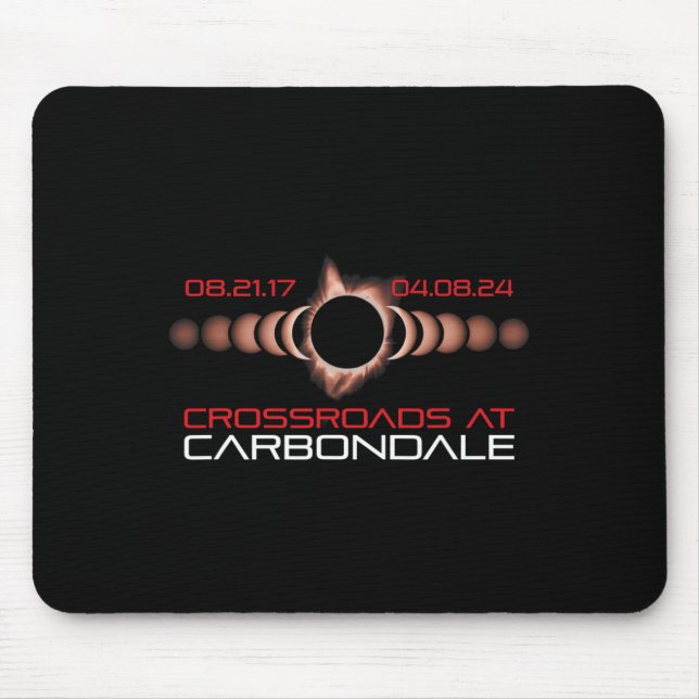 2024 Solar Eclipse Carbondale Illinois  Mouse Pad (Front)