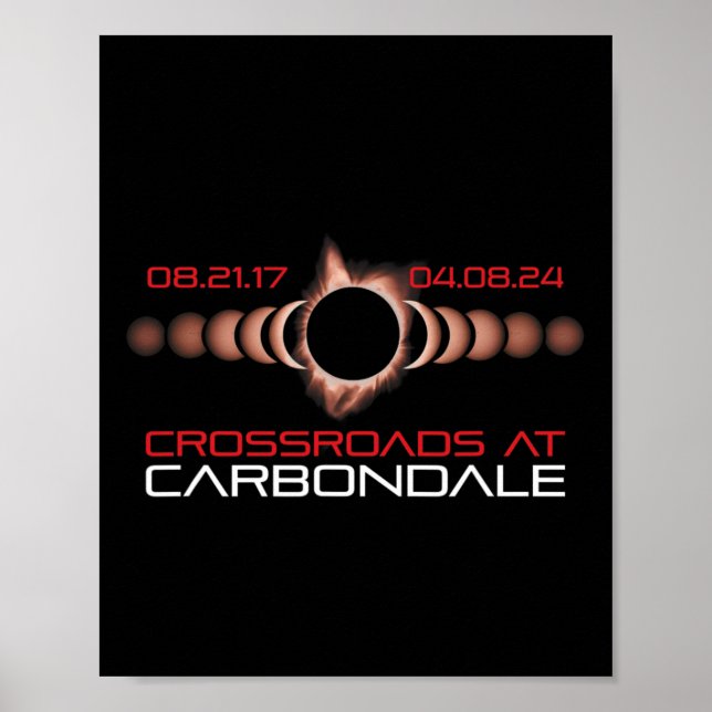 2024 Solar Eclipse Carbondale Illinois  Poster (Front)