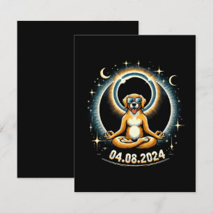 2024 Solar Eclipse Dog Enclosure Card
