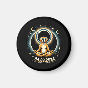 2024 Solar Eclipse Dog Magnet