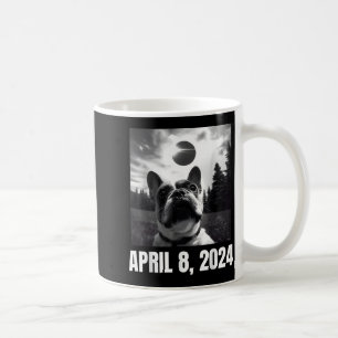2024 Solar Eclipse Funny French Bulldog Selfie Men Coffee Mug