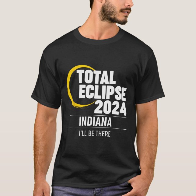2024 Solar Eclipse Indiana  T-Shirt (Front)