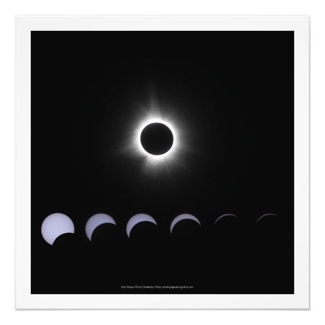 2024 Solar Eclipse Photo Print (Front)