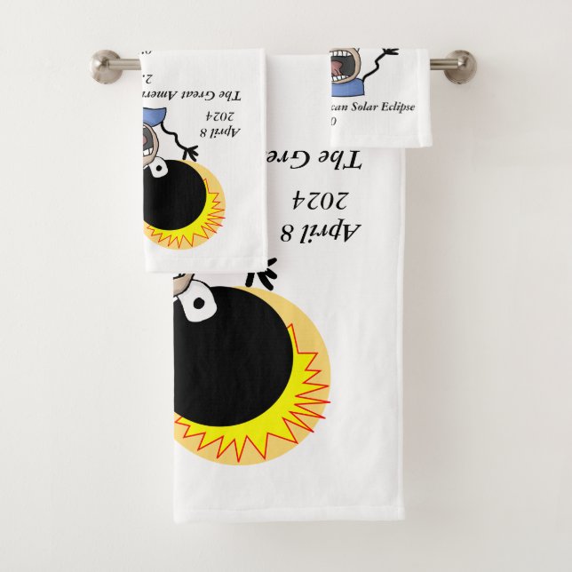 2024 Solar Eclipse Survival Edition Bath Towel Set (Insitu)