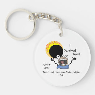 2024 Solar Eclipse Survival Edition Key Ring