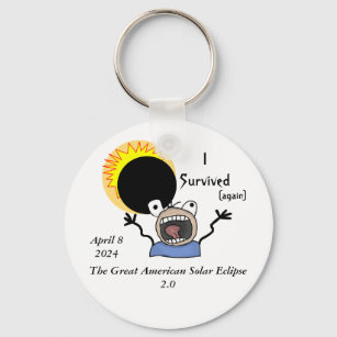 2024 Solar Eclipse Survival Edition Key Ring