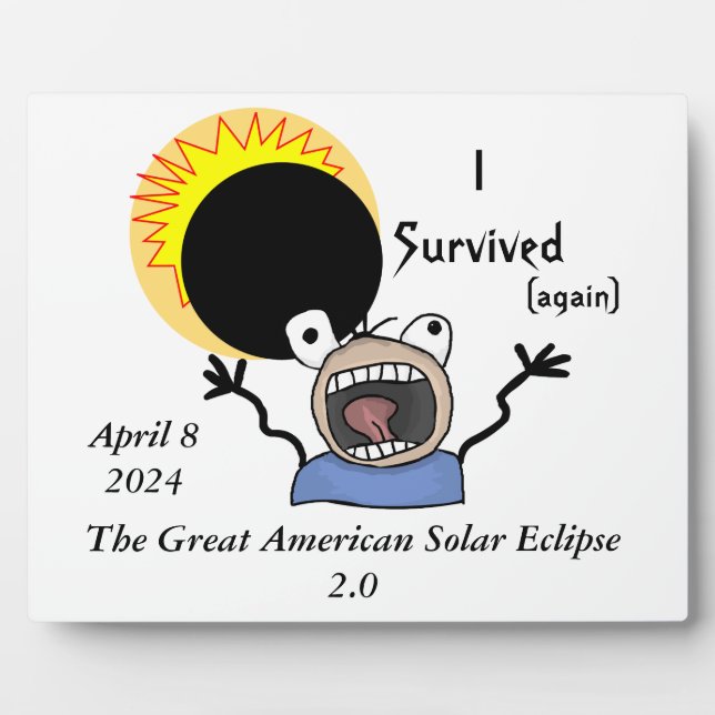 2024 Solar Eclipse Survival Edition Plaque (Front)