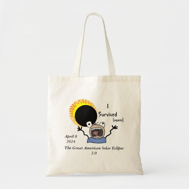 2024 Solar Eclipse Survival Edition Tote Bag (Front)