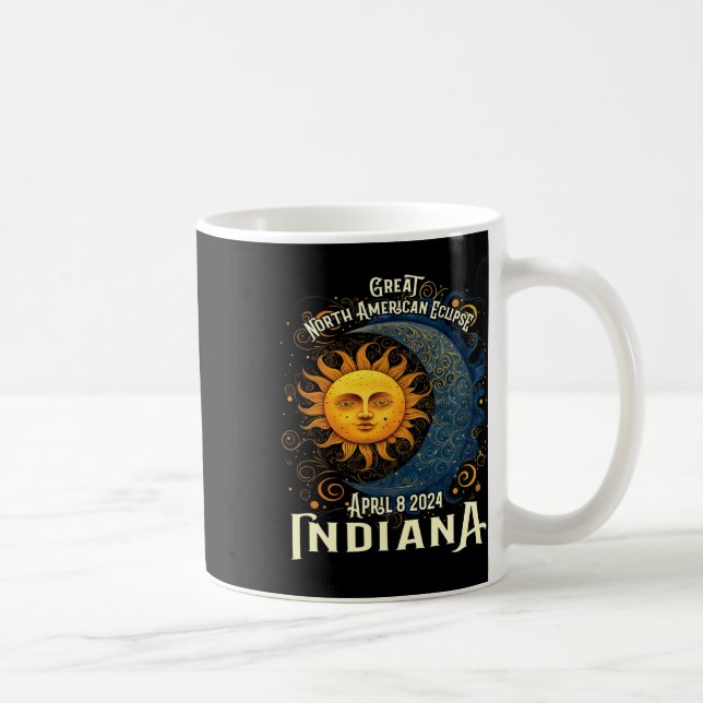 2024 Solar Eclipse Totality Celestial Event Souven Coffee Mug (Right)