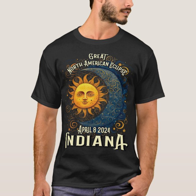 2024 Solar Eclipse Totality Celestial Event Souven T-Shirt (Front)