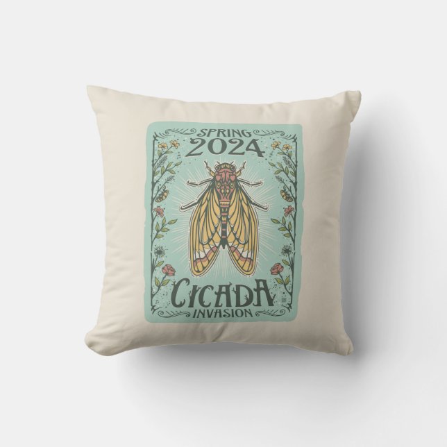 2024 Spring Cicada Invasion Cushion (Front)
