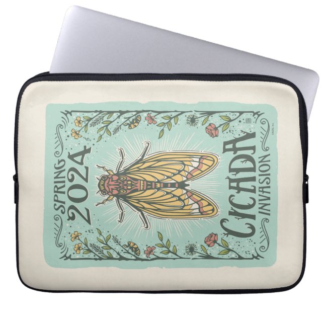 2024 Spring Cicada Invasion Laptop Sleeve (Front)