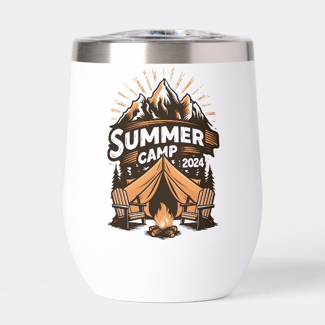 2024 Summer Camp Summer Camping Vacation Matching  (Front)