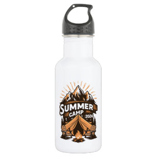 2024 Summer Camp Summer Camping Vacation Matching  532 Ml Water Bottle