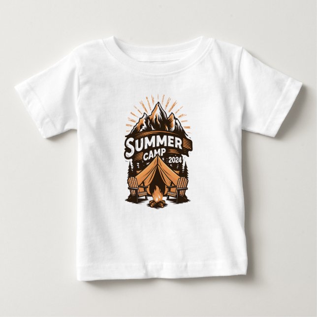 2024 Summer Camp Summer Camping Vacation Matching  Baby T-Shirt (Front)