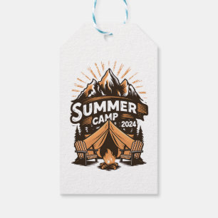 2024 Summer Camp Summer Camping Vacation Matching  Gift Tags