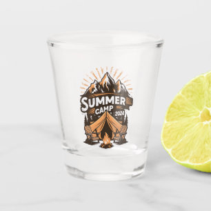 2024 Summer Camp Summer Camping Vacation Matching Shot Glass