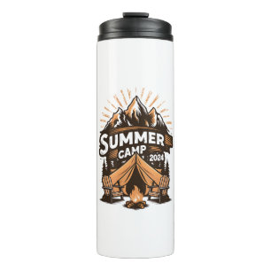 2024 Summer Camp Summer Camping Vacation Matching Thermal Tumbler