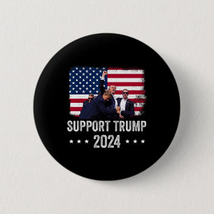 2024 - Support Trump - Pray For America 6 Cm Round Badge