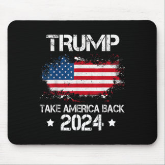 2024 Take America Back American Flag Election Mouse Pad