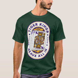 2024 Tiger King Playing d Awesome King Tiger Purp T-Shirt