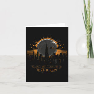 2024 Total Solar Eclipse April 8 New York  Card