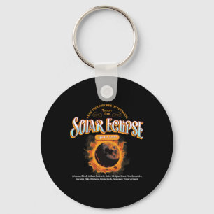 2024 Total Solar Eclipse April 8 Path Of The Eclip Key Ring