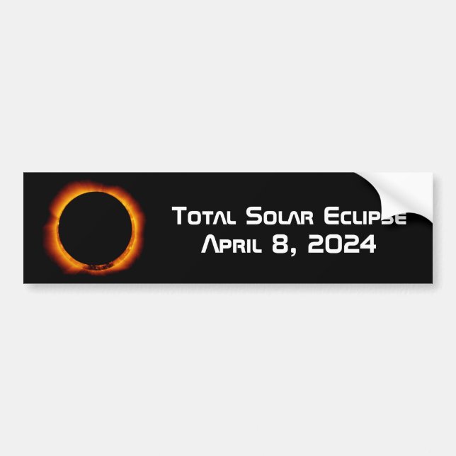 2024 Total Solar Eclipse Bumper Sticker (Front)