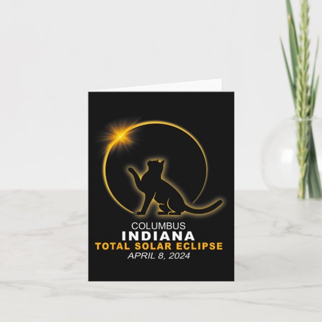 2024 Total Solar Eclipse  Card (Front)