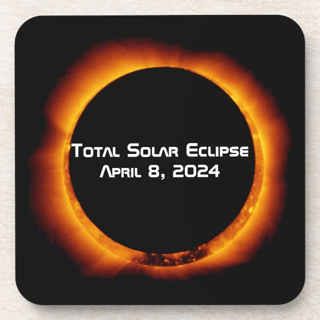 2024 Total Solar Eclipse Coaster (Front)