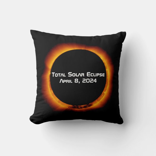 2024 Total Solar Eclipse Cushion (Front)