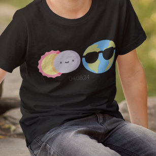 2024 Total Solar Eclipse Cute Kids T-Shirt
