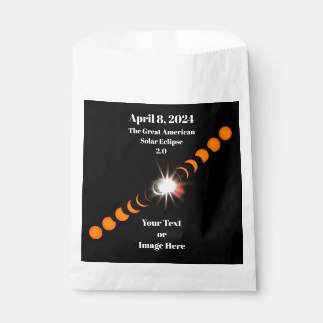 2024 Total Solar Eclipse Favour Bag (Front)