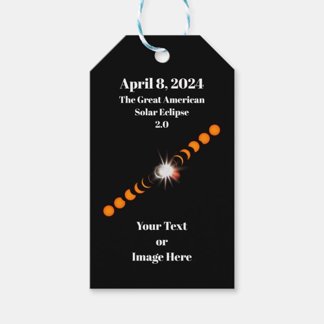 2024 Total Solar Eclipse Gift Tags (Front)