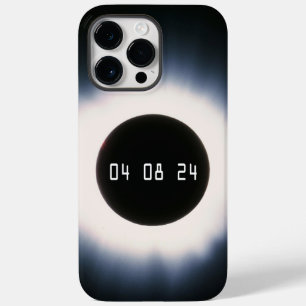 2024 Total Solar Eclipse in Black and White Case-Mate iPhone 14 Pro Max Case