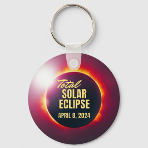 2024 Total Solar Eclipse  Key Ring