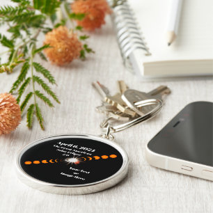 2024 Total Solar Eclipse Key Ring