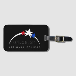 2024 Total Solar Eclipse Luggage Tag