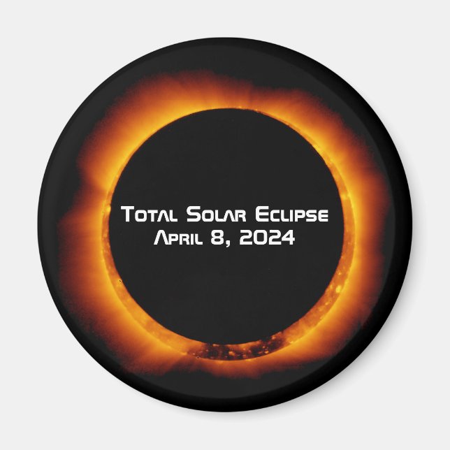 2024 Total Solar Eclipse Magnet (Front)
