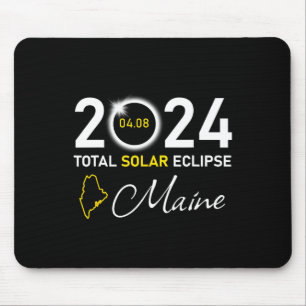 2024 Total Solar Eclipse Maine State Mouse Pad
