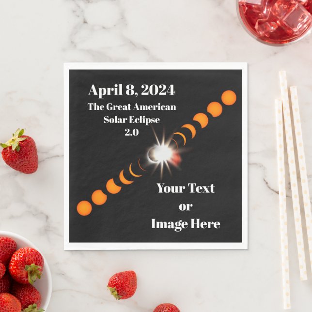 2024 Total Solar Eclipse Napkin (Insitu)