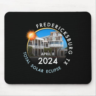 2024 Total Solar Eclipse Totality Fredericksburg T Mouse Pad