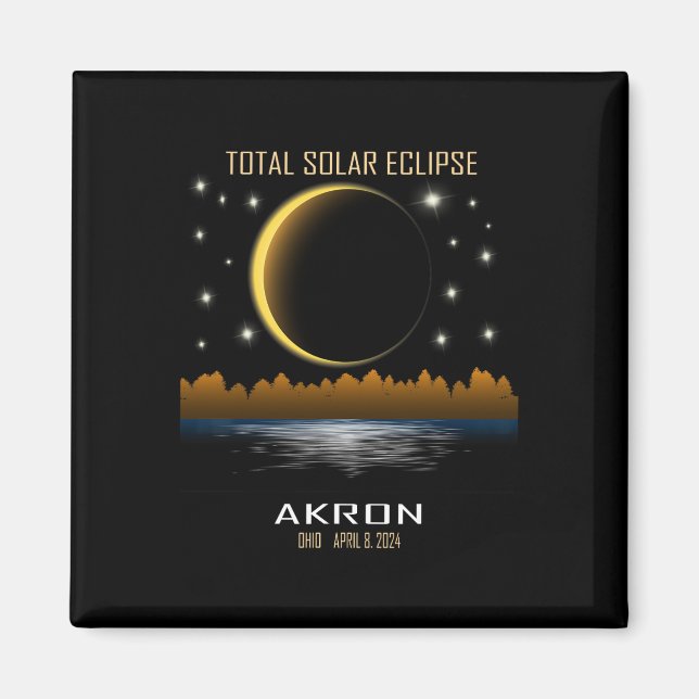 2024 Total Solar Eclipse Totality  Magnet (Front)