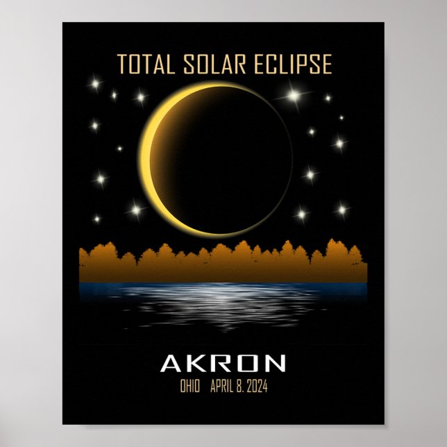 2024 Total Solar Eclipse Totality  Poster (Front)