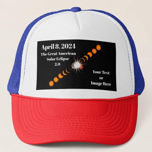 2024 Total Solar Eclipse Trucker Hat (Front)