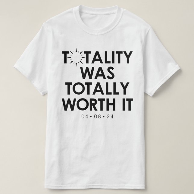 2024 Total Solar Eclipse Value T-Shirt (Design Front)